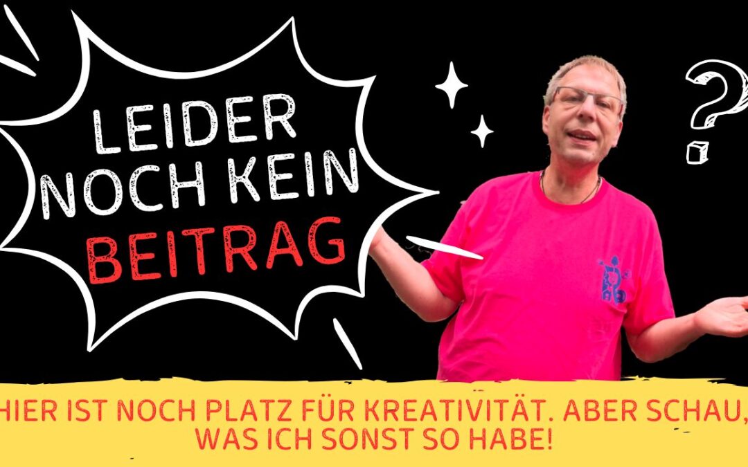Bild, leider noch eine Video Blogs