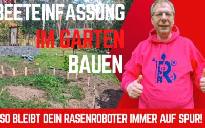 Mit dieser Beeteinfassung bleibt dein Rasenroboter IMMER auf Spur! | DIY