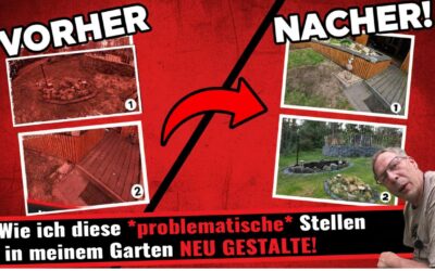 Wie ich diese problematische Stelle in meinem Garten neu gestalte!