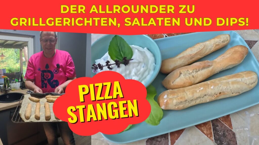 Pizzstange zum Grillen und Dippen